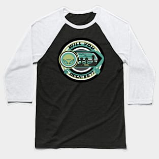 Villain Minded Badge-Aliens Baseball T-Shirt